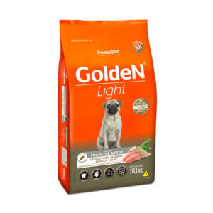 Ração Golden Fórmula Light Mini Bits para Cães Adultos de Porte Pequeno Sabor Frango e Arroz 10,1kg