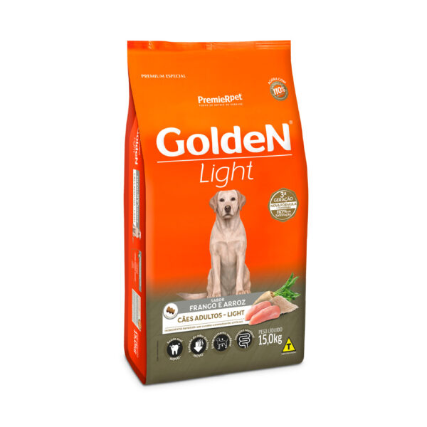 Ração Golden Fórmula Light para Cães Adultos 15kg