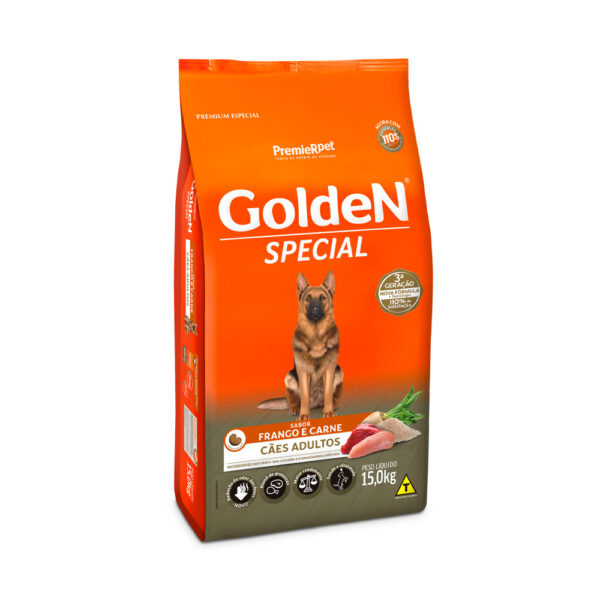 Ração Golden Special para Cães Adultos Sabor Frango e Carne 15kg