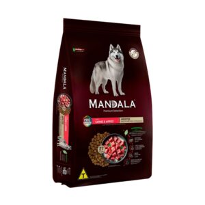 Ração Mandala para Cães Adultos Sabor Carne e Arroz 20kg