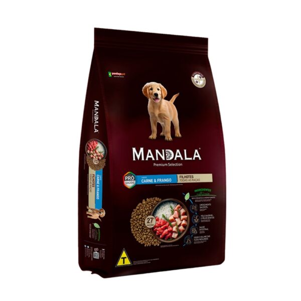 Ração Mandala para Cães Filhotes Sabor Carne e Frango 10,1kg