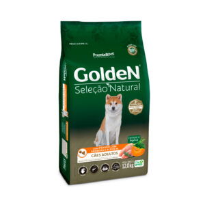 Ração Golden Seleção Natural para Cães Adultos Sabor Frango com Abóbora e Alecrim 12kg