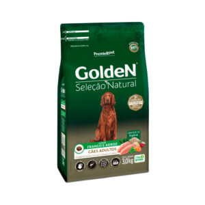 Ração Golden Seleção Natural para Cães Adultos Sabor Frango e Arroz 3kg