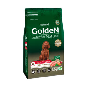 Ração Golden Seleção Natural para Cães Filhotes Sabor Frango e Arroz 3kg