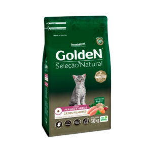 Ração Golden Seleção Natural para Gatos Filhotes Sabor Frango e Arroz 3kg