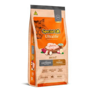 Ração Special Cat Ultralife para Gatos Castrados Sabor Frango e Arroz 10,1kg