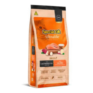 Ração Special Cat Ultralife para Gatos Castrados Sênior Sabor Salmão e Arroz 10,1kg