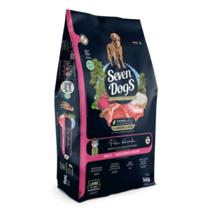 Seven Dogs para Cães Adulto de Porte Médio e Grande Sabor Cordeiro e Arroz 14kg