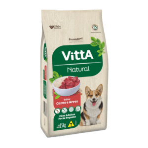 Ração Vitta Natural para Cães de Porte Pequeno Sabor Carne e Arroz 15kg