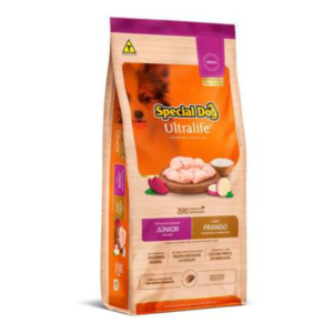 Ração Special Dog Ultralife para Cães Filhotes de Raças Pequenas Sabor Frango e Arroz 10,1kg