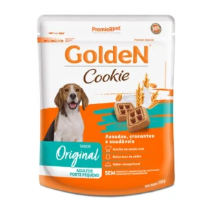 Biscoito Golden Cookie para Cães Adultos de Porte Pequeno Sabor Original 350g