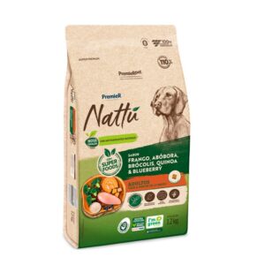Ração Premier Nattu para Cães Adultos Sabor Abóbora 12 kg