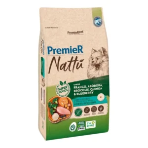 Ração Premier Nattu para Cães Adultos de Raças Pequenas Sabor Abóbora 10,1 kg