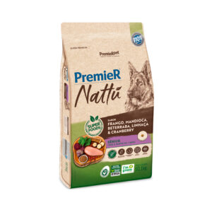 Ração Premier Nattu para Cães Sênior Sabor Mandioca 10,1 kg