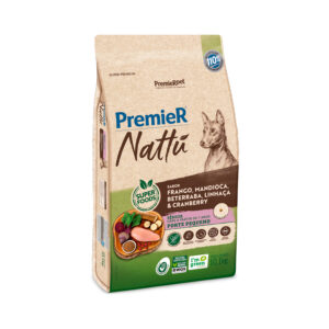 Ração Premier Nattu para Cães Sênior de Porte Pequeno Sabor Mandioca 10,1 kg