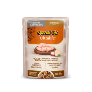 Sachê Special Cat Ultralife para Gatos Castrados Frango 85g