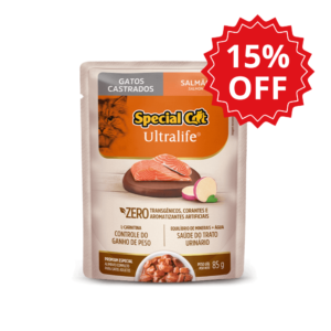 Sachê Special Cat Ultralife para Gatos Castrados Salmão 85g