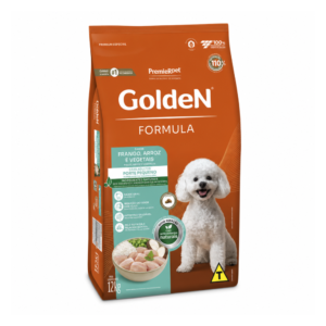 Ração Golden Fórmula Mini Bits para Cães Adultos de Porte Pequeno Sabor Frango e Arroz 12kg